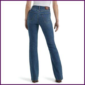 High Rise Bootcut Jeans, Stretch Cotton Blend, Zip Fly
